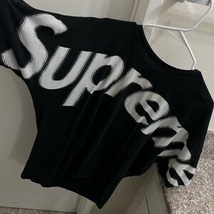 supreme black tee shirt